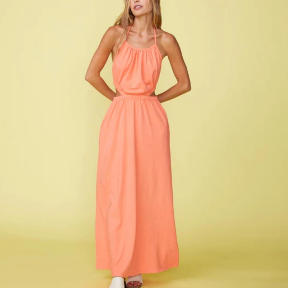Cut Out Halter Dress